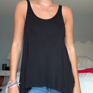 Black Flowy Tank Top